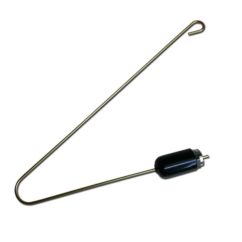 هوائي مع اتصال كوكسيل موصل F للاستخدام مع جهاز استقبال البوابة بطول 8 إنش ومطاط واقي، فضي، 8 إنش